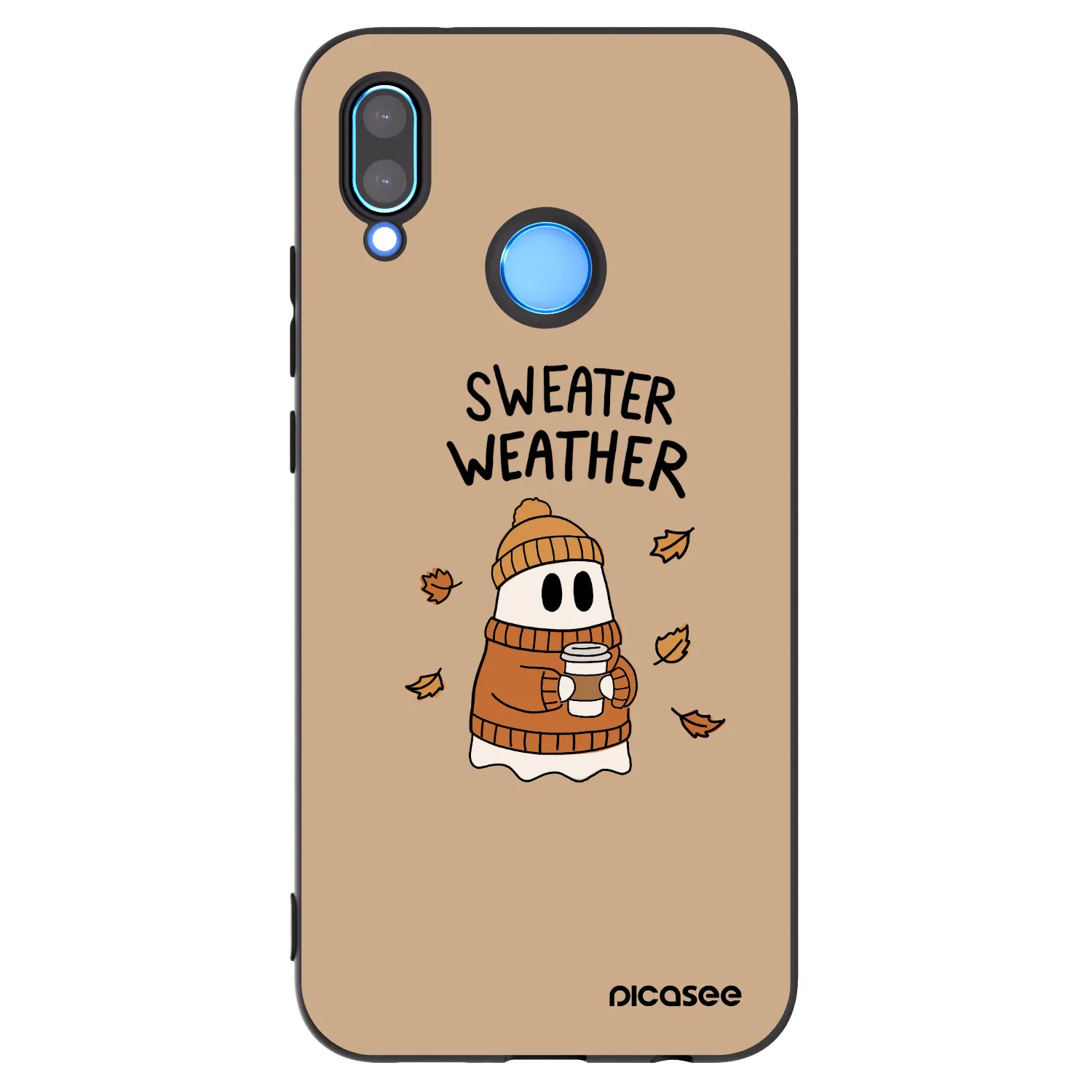 Picasee husă neagră din silicon pentru Huawei P20 Lite - Sweater ghost