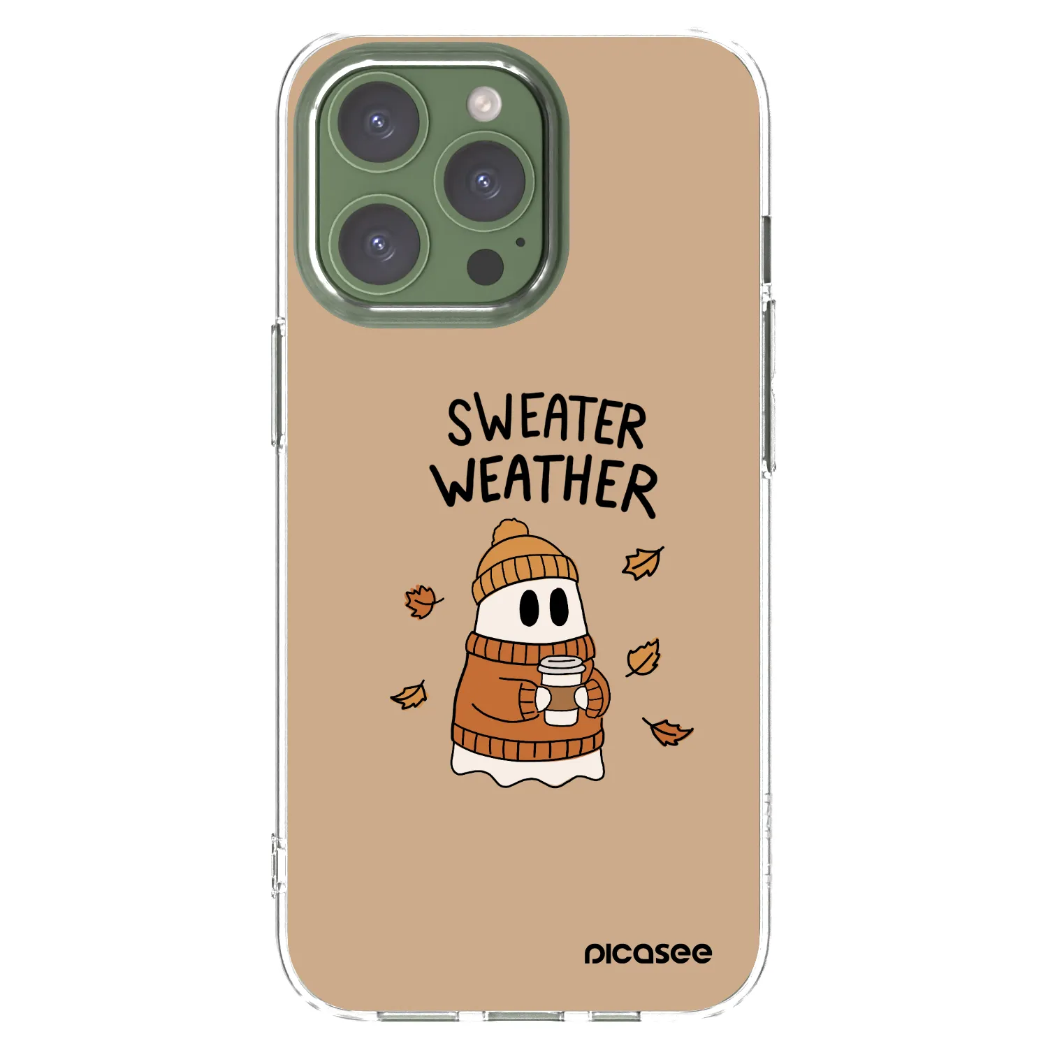 Picasee husă transparentă din silicon pentru Apple iPhone 13 Pro - Sweater ghost