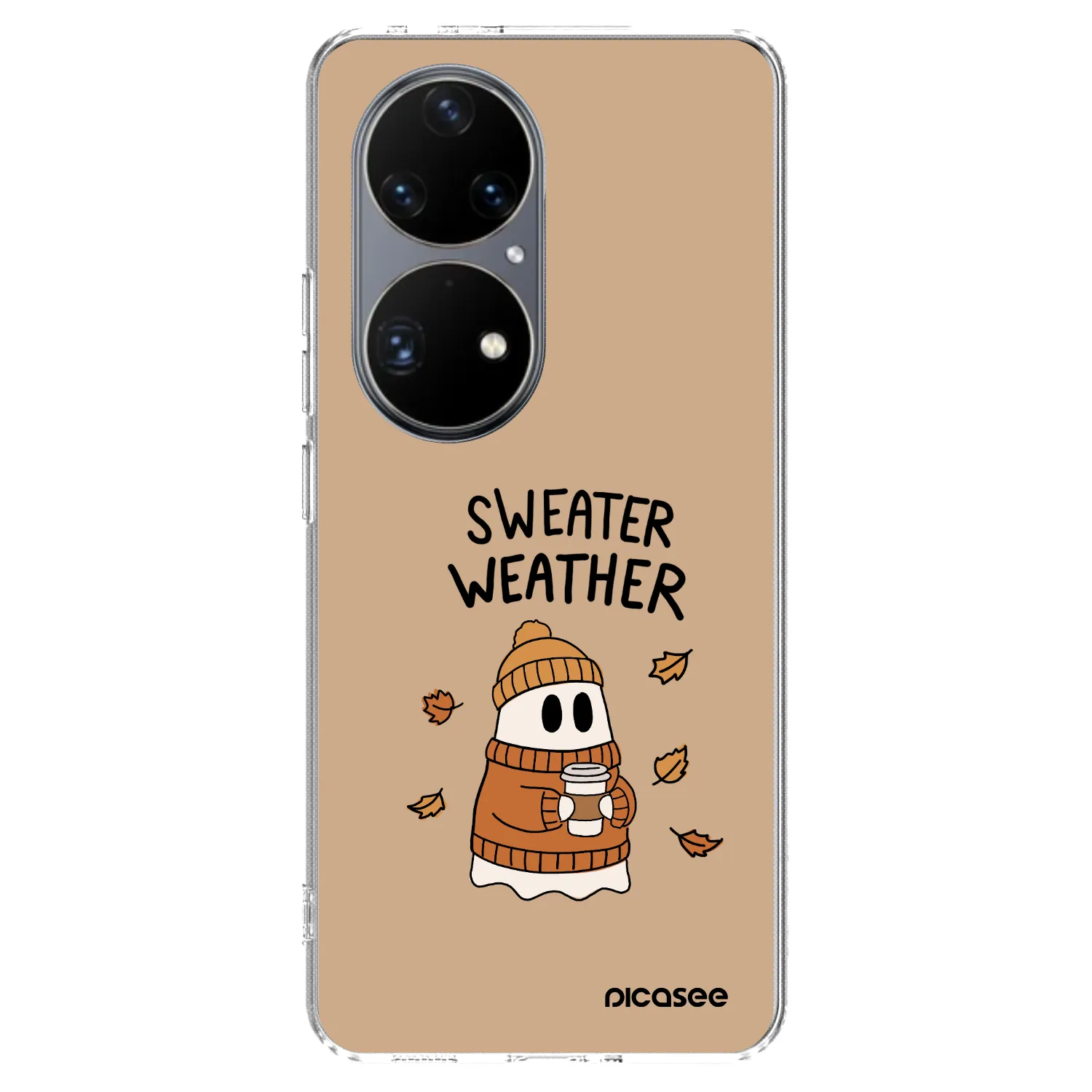 Picasee husă transparentă din silicon pentru Huawei P50 - Sweater ghost