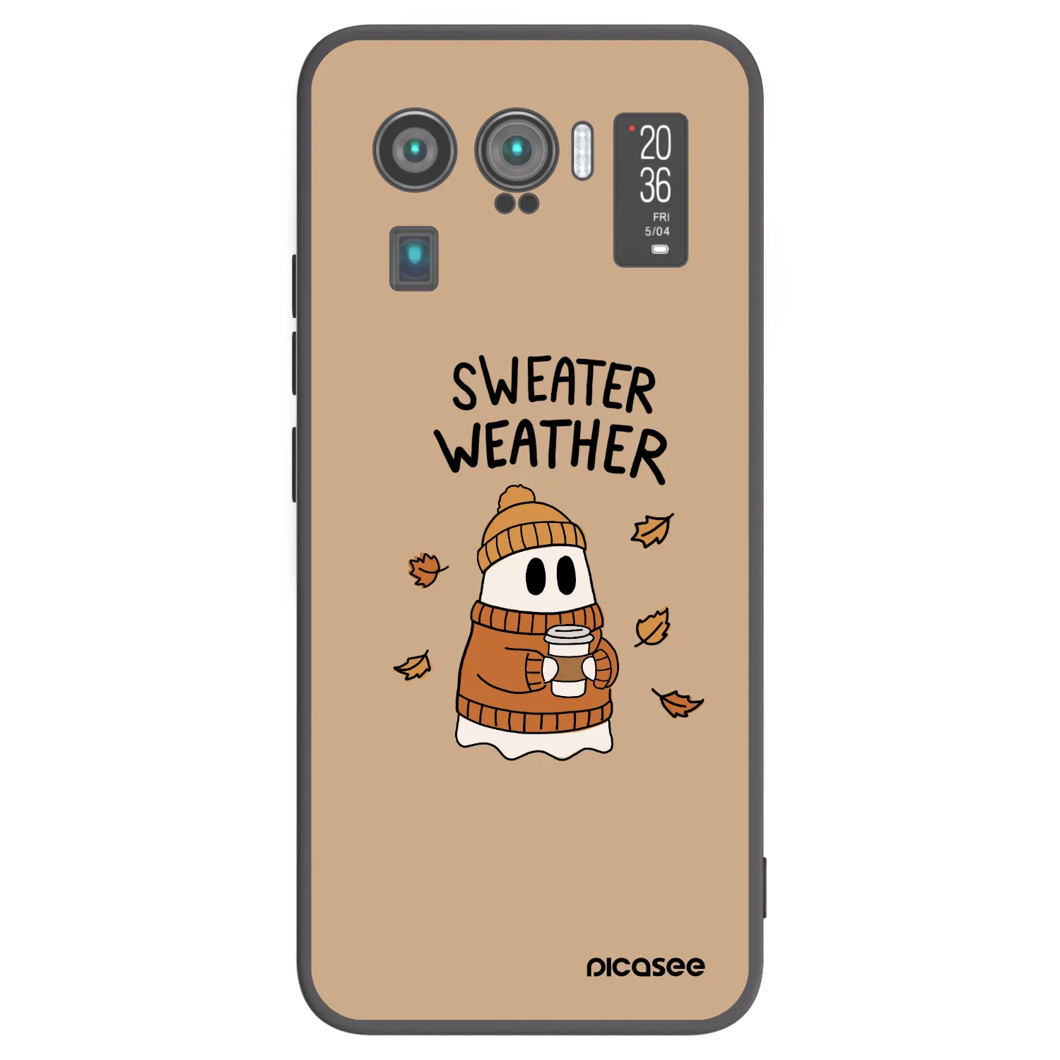 Picasee husă neagră din silicon pentru Xiaomi Mi 11 Ultra - Sweater ghost