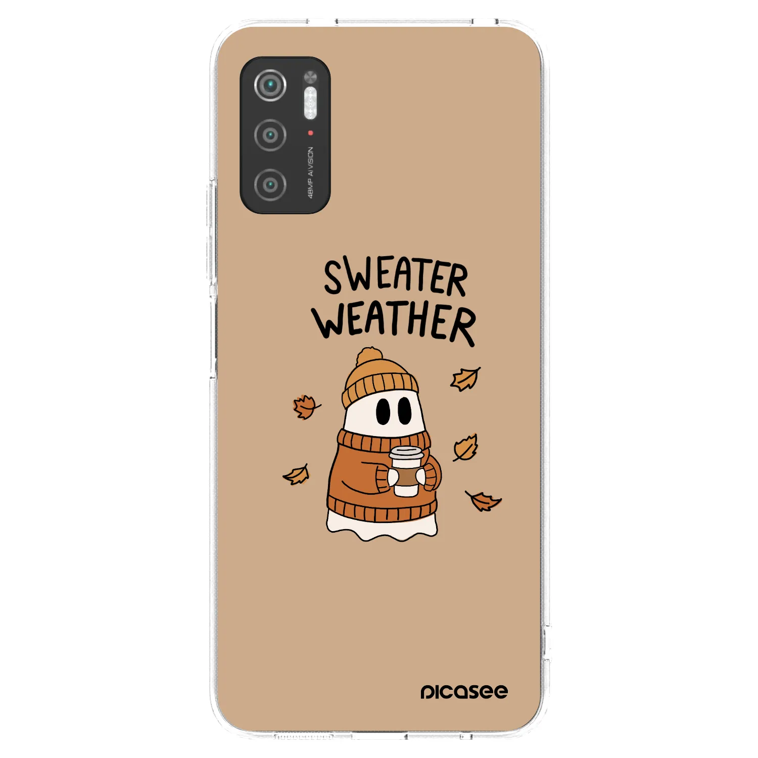 Picasee husă transparentă din silicon pentru Xiaomi Poco M3 Pro 5G - Sweater ghost