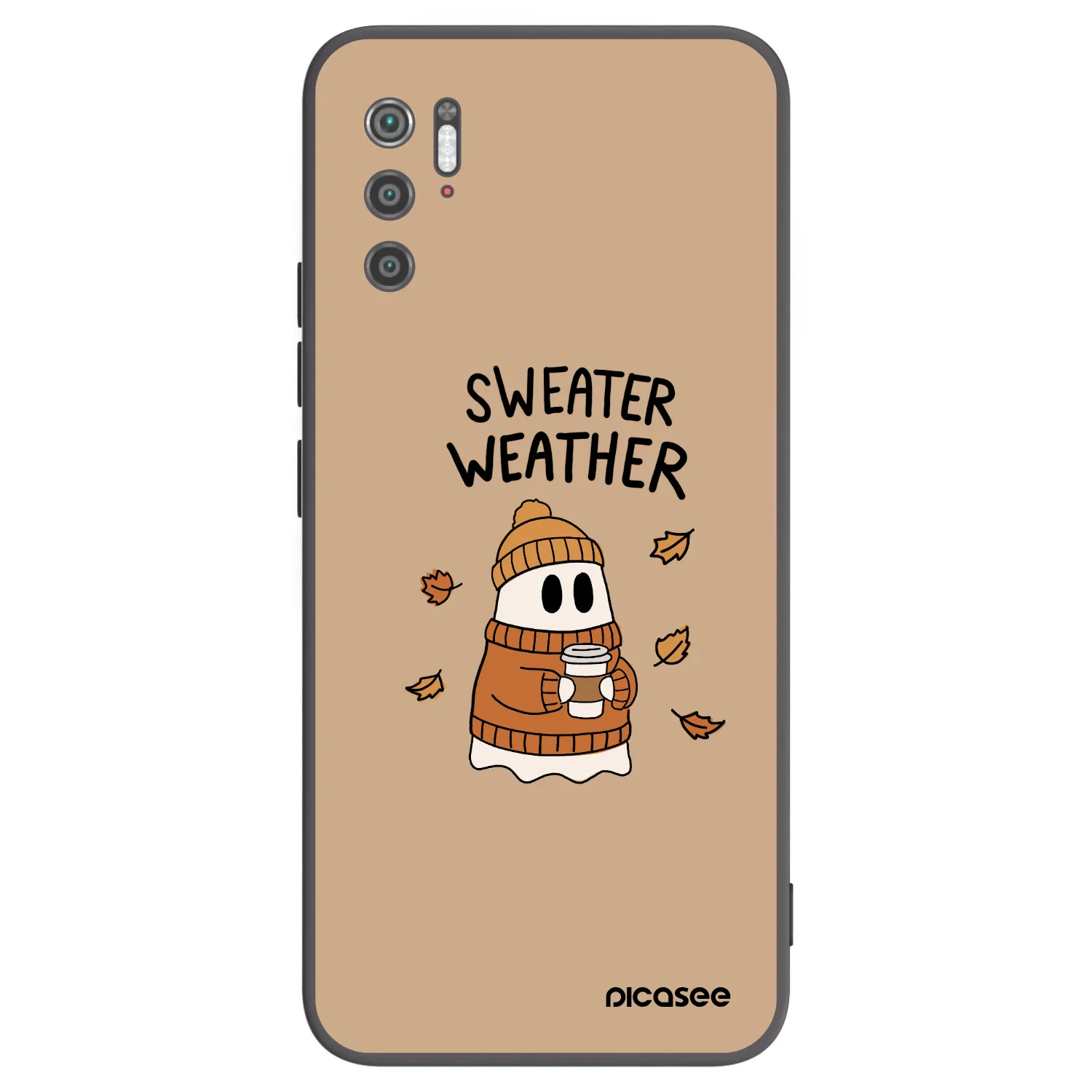 Picasee husă neagră din silicon pentru Xiaomi Poco M3 Pro 5G - Sweater ghost
