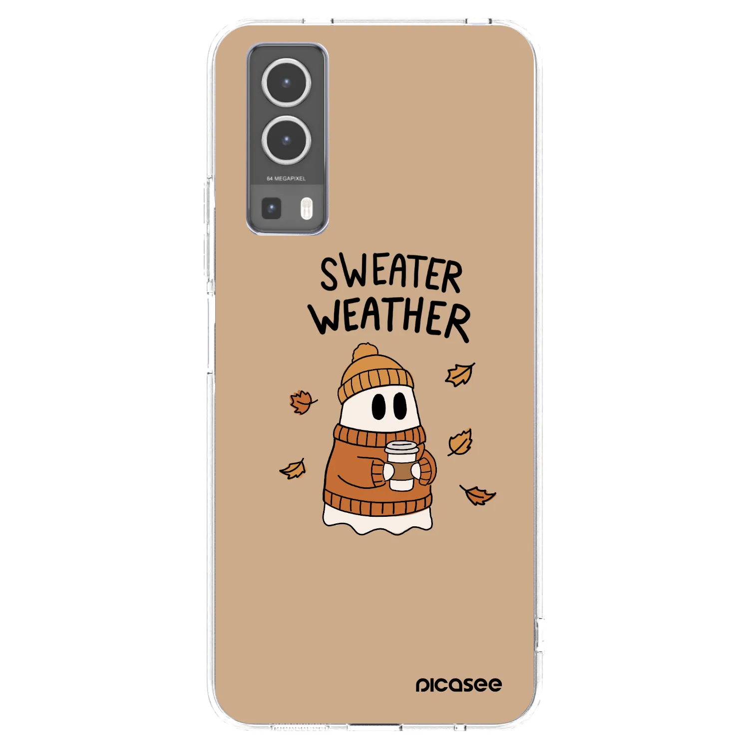 Picasee husă transparentă din silicon pentru Vivo Y72 5G - Sweater ghost