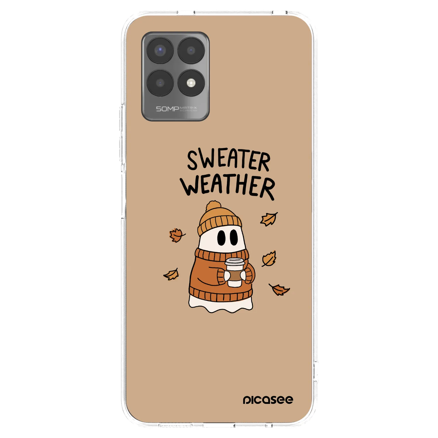 Picasee husă transparentă din silicon pentru Realme 8i - Sweater ghost
