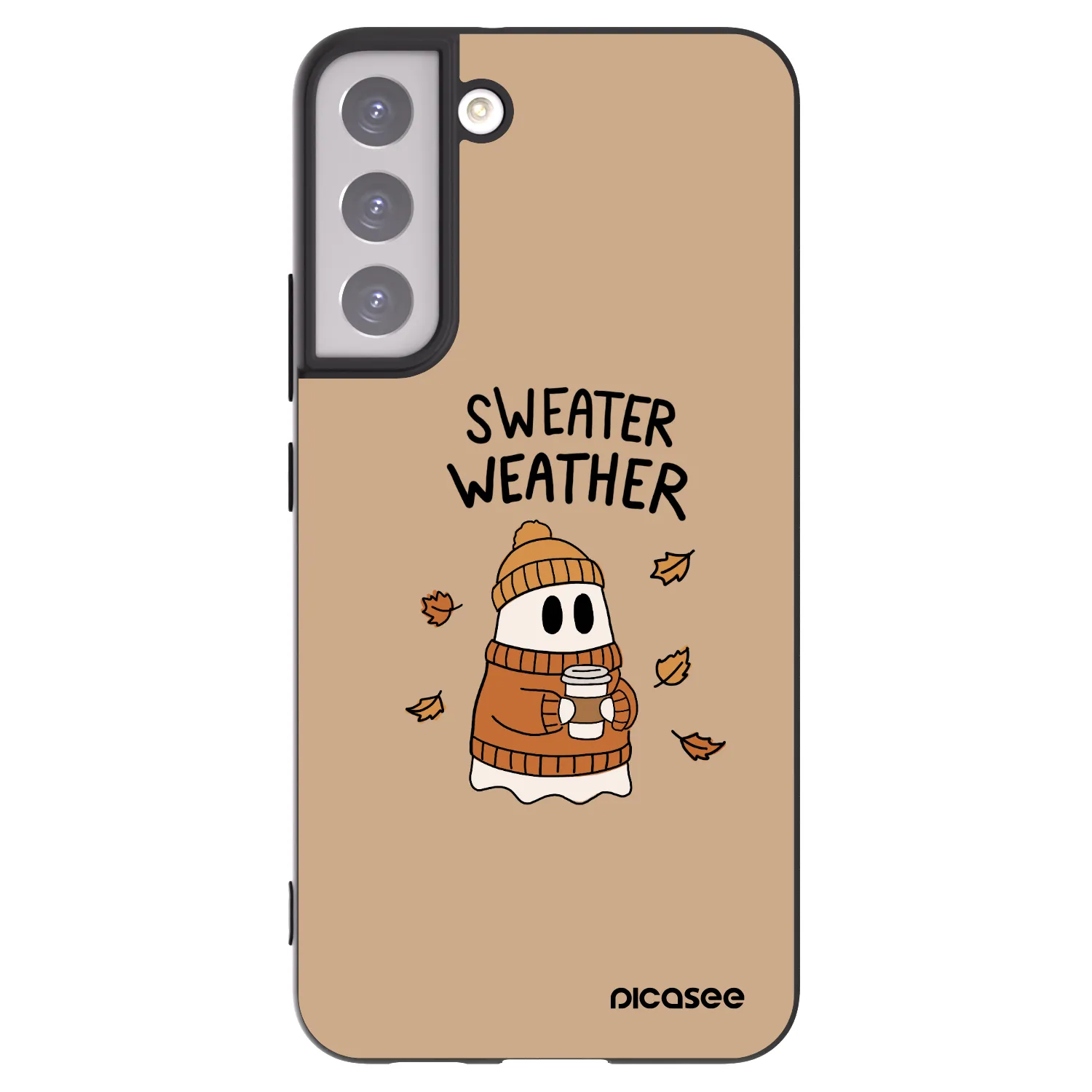 Picasee husă neagră din silicon pentru Samsung Galaxy S22+ 5G - Sweater ghost