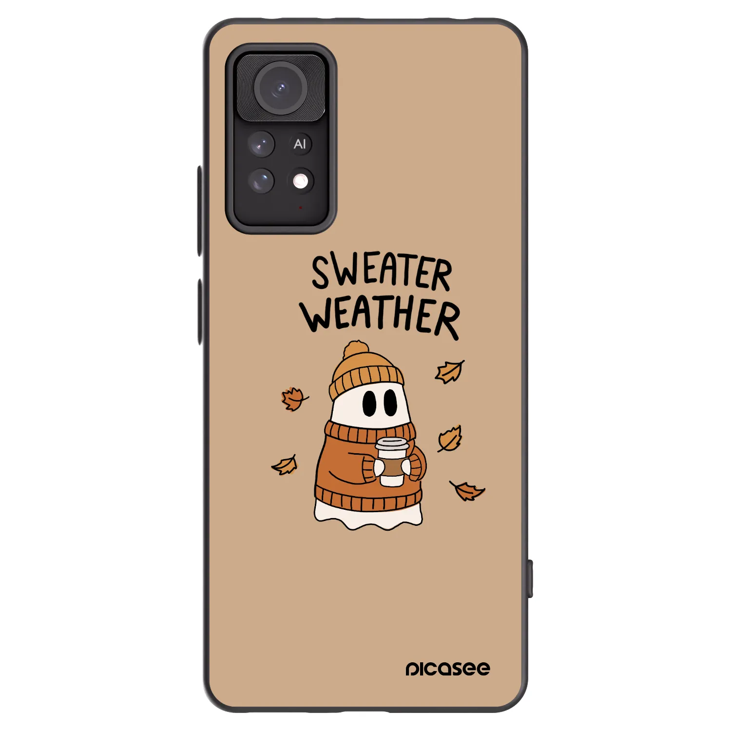 Picasee husă neagră din silicon pentru Xiaomi Redmi Note 11 Pro 5G - Sweater ghost
