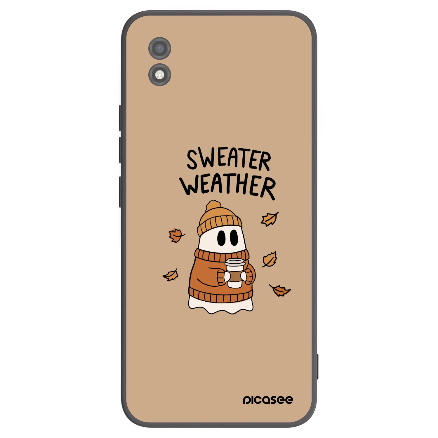 Picasee husă neagră din silicon pentru Realme C11 (2021) - Sweater ghost