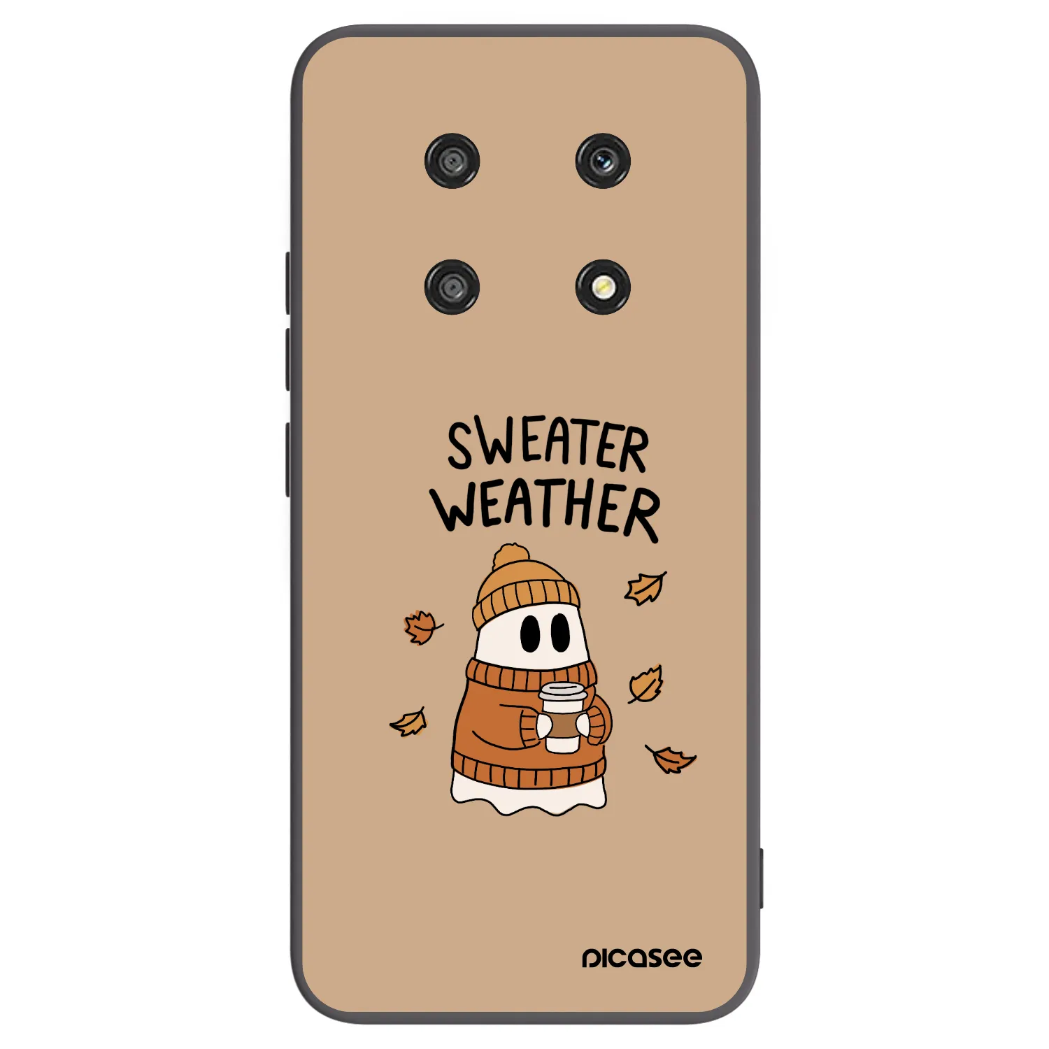 Picasee husă neagră din silicon pentru Honor Magic4 Lite 5G - Sweater ghost