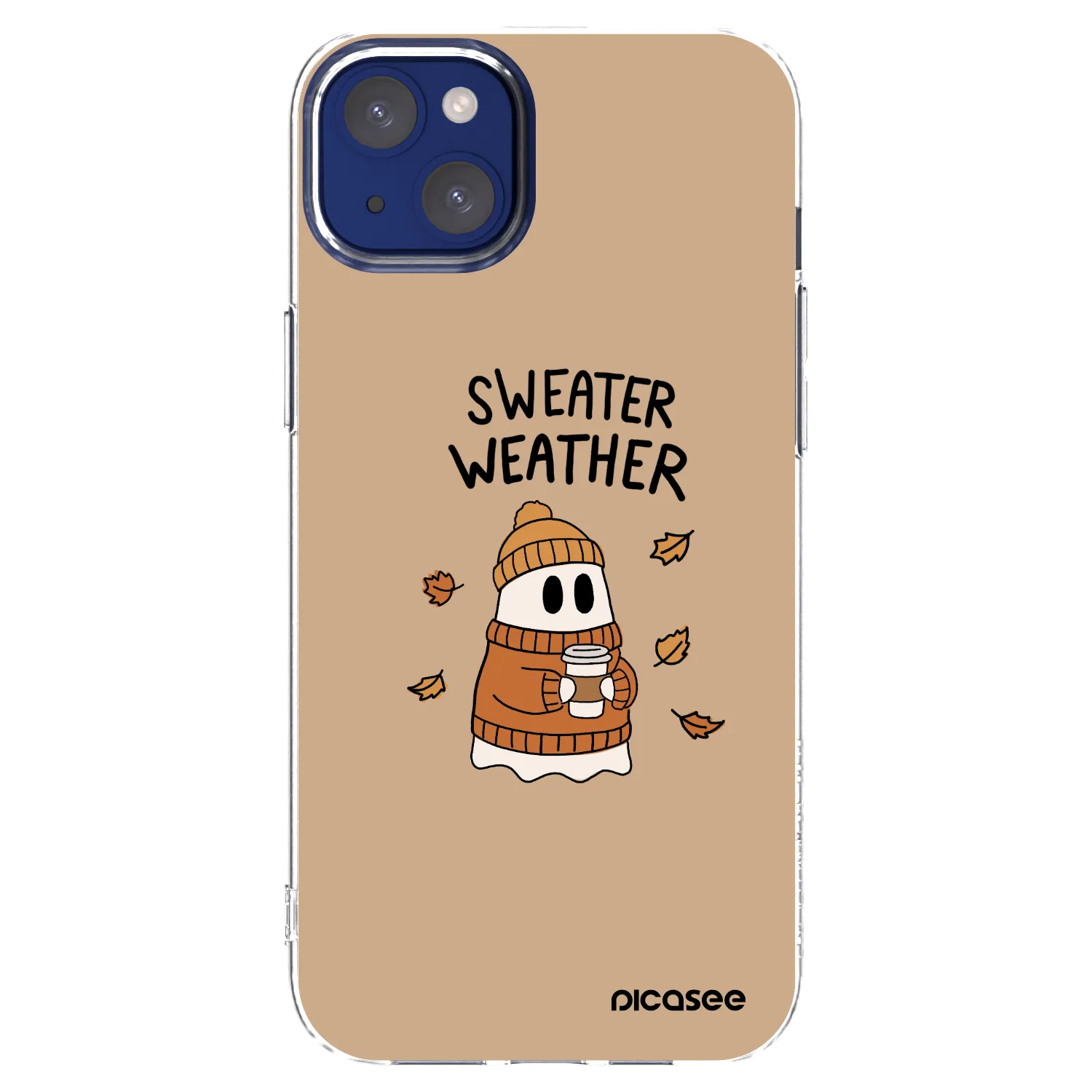Picasee husă transparentă din silicon pentru Apple iPhone 14 Plus - Sweater ghost