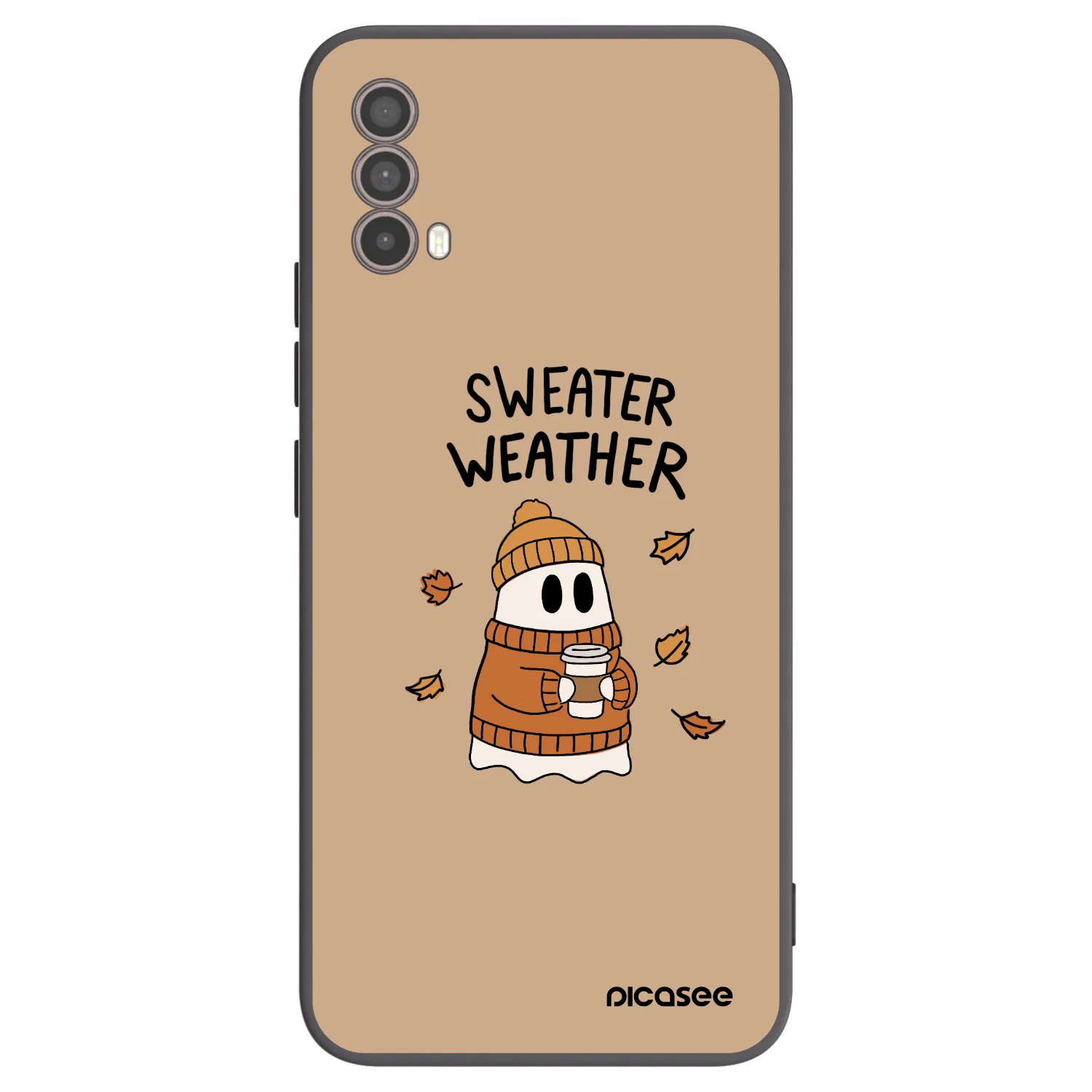 Picasee husă neagră din silicon pentru Motorola Moto E40 - Sweater ghost