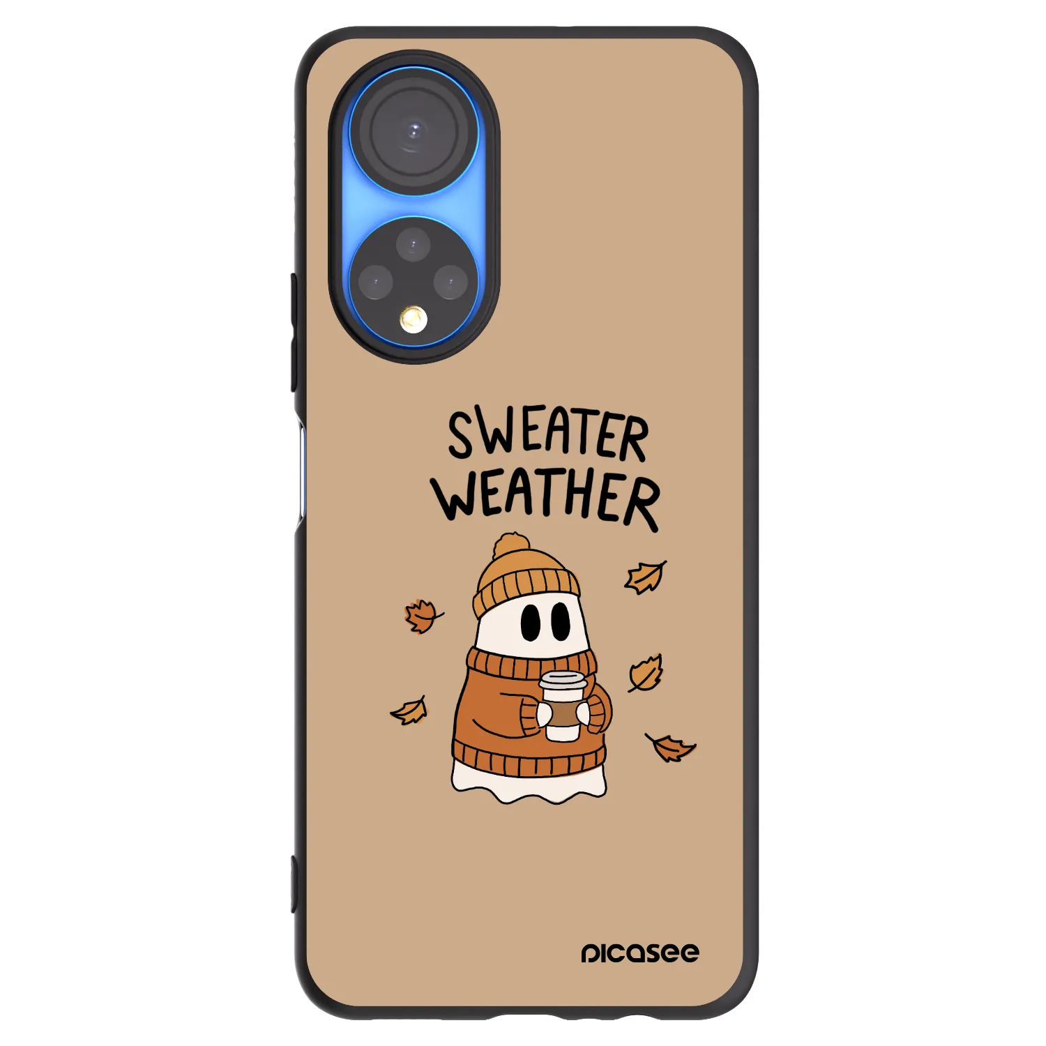 Picasee husă neagră din silicon pentru Honor X7 - Sweater ghost