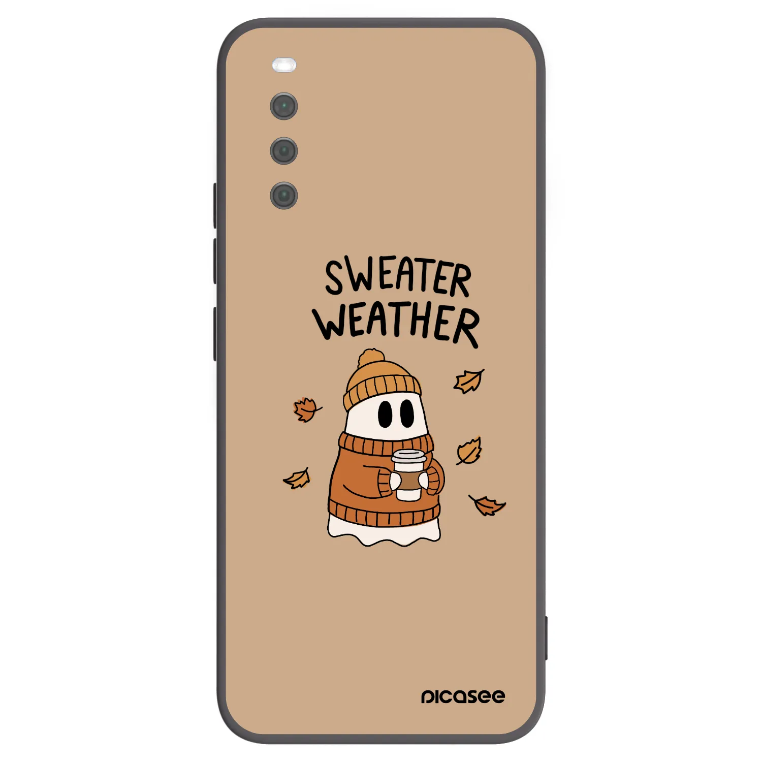 Picasee husă neagră din silicon pentru Sony Xperia 10 III - Sweater ghost