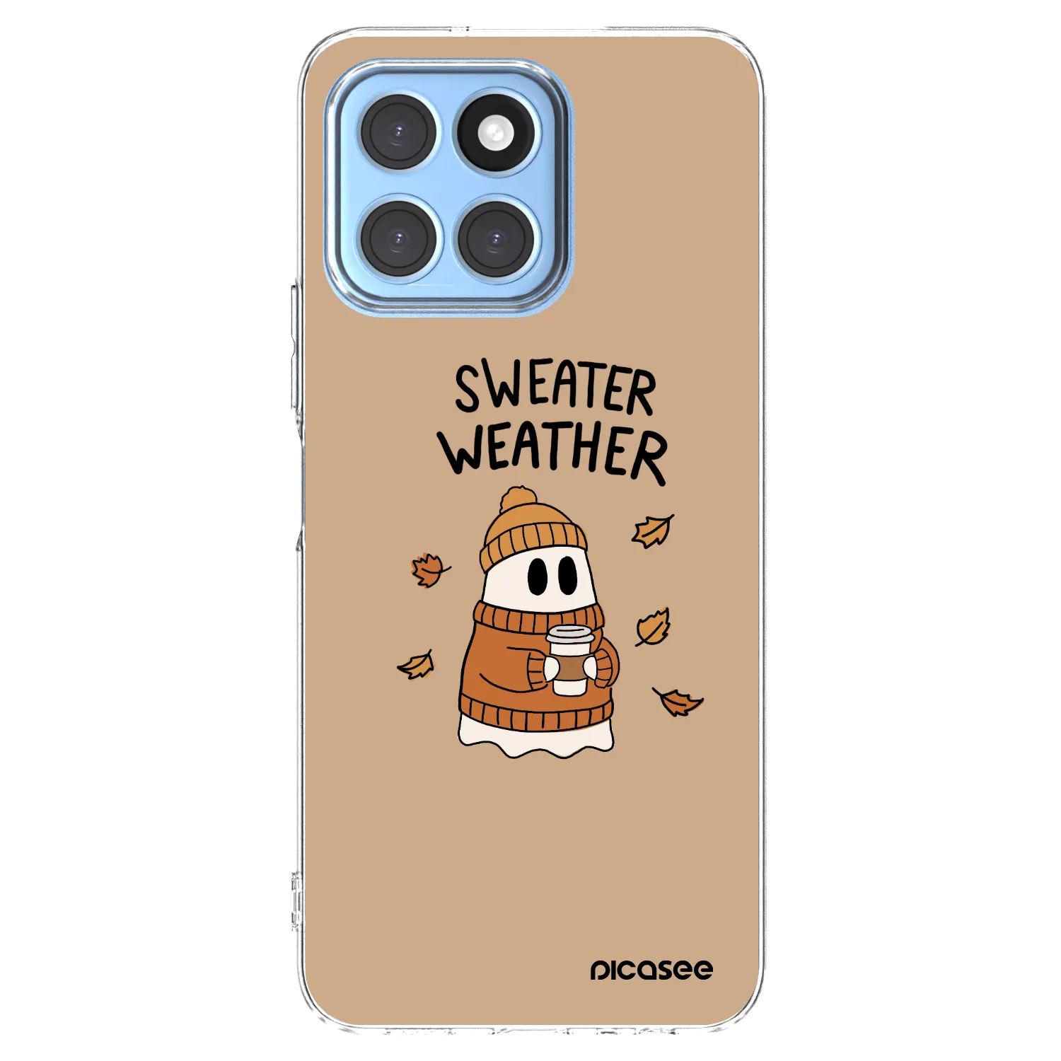 Picasee husă transparentă din silicon pentru Honor X8 5G - Sweater ghost