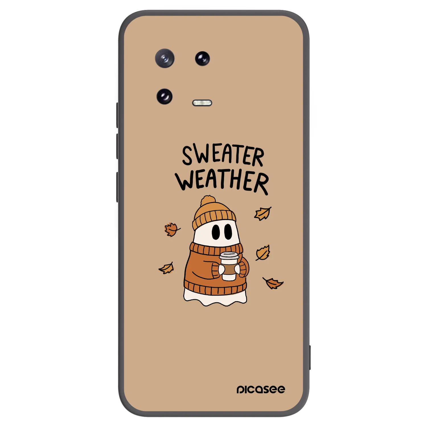 Picasee husă neagră din silicon pentru Xiaomi 13 Pro - Sweater ghost