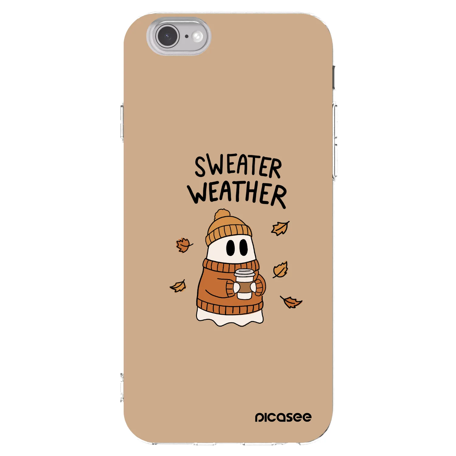Picasee husă transparentă din silicon pentru Apple iPhone 6/6S - Sweater ghost