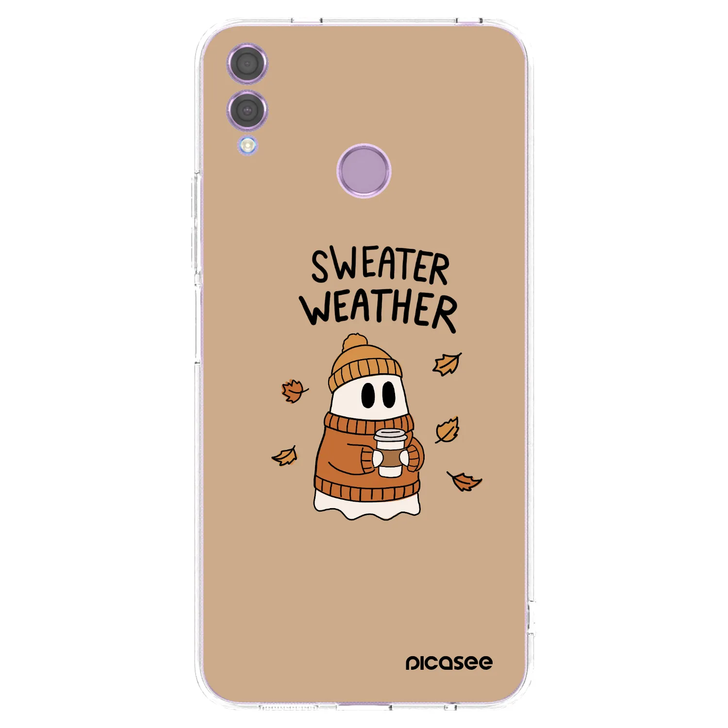Picasee husă transparentă din silicon pentru Honor 8X - Sweater ghost