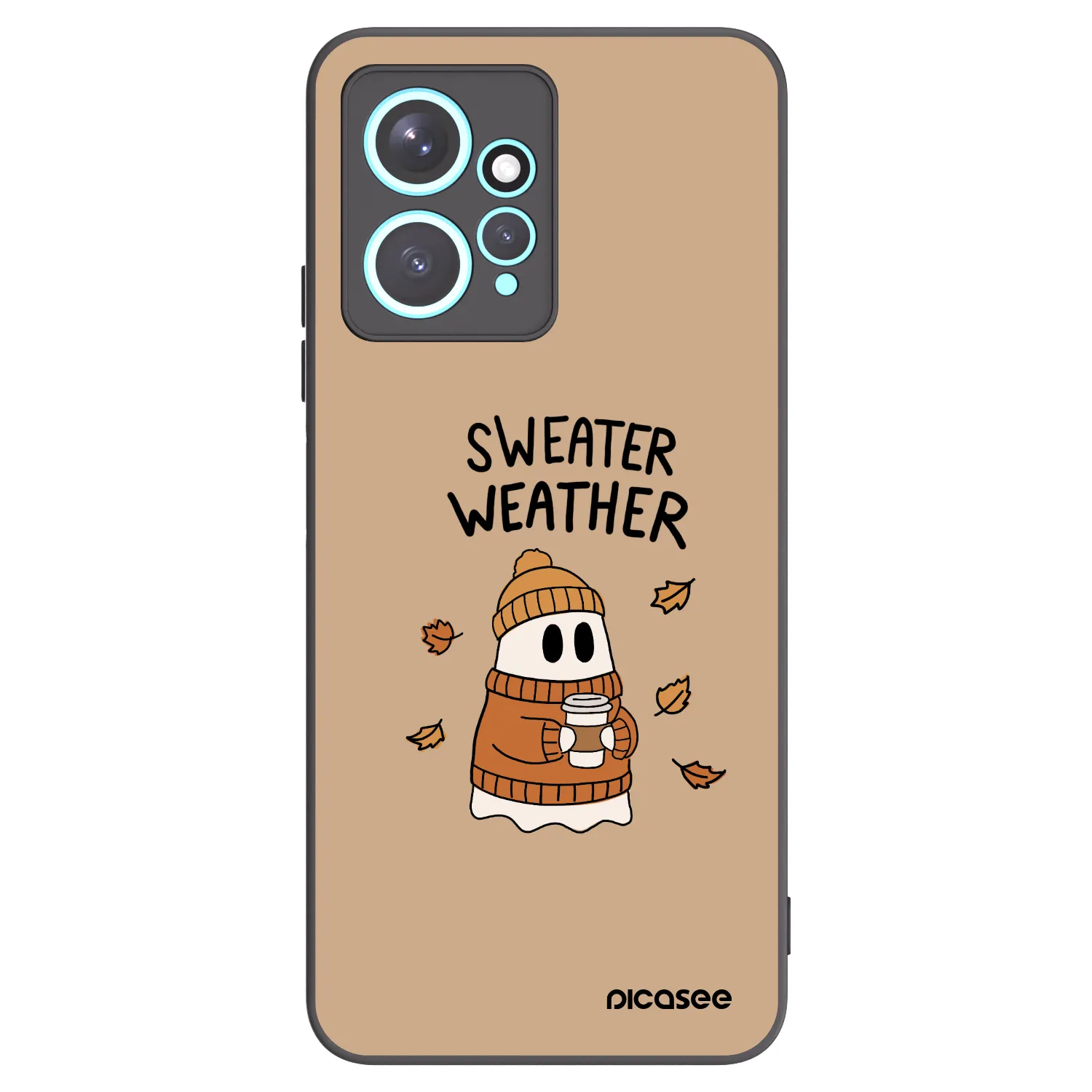 Picasee husă neagră din silicon pentru Xiaomi Redmi Note 12 4G - Sweater ghost