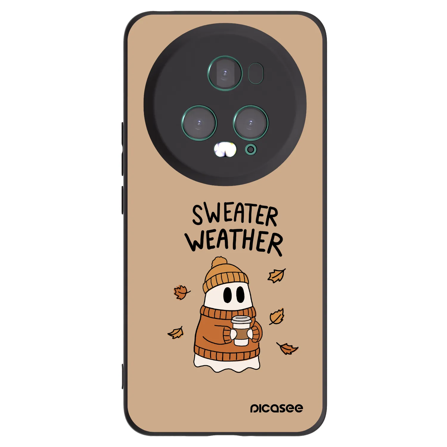 Picasee husă neagră din silicon pentru Honor Magic5 Pro - Sweater ghost