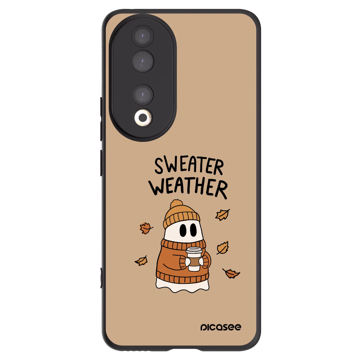 Picasee husă neagră din silicon pentru Honor 90 5G - Sweater ghost