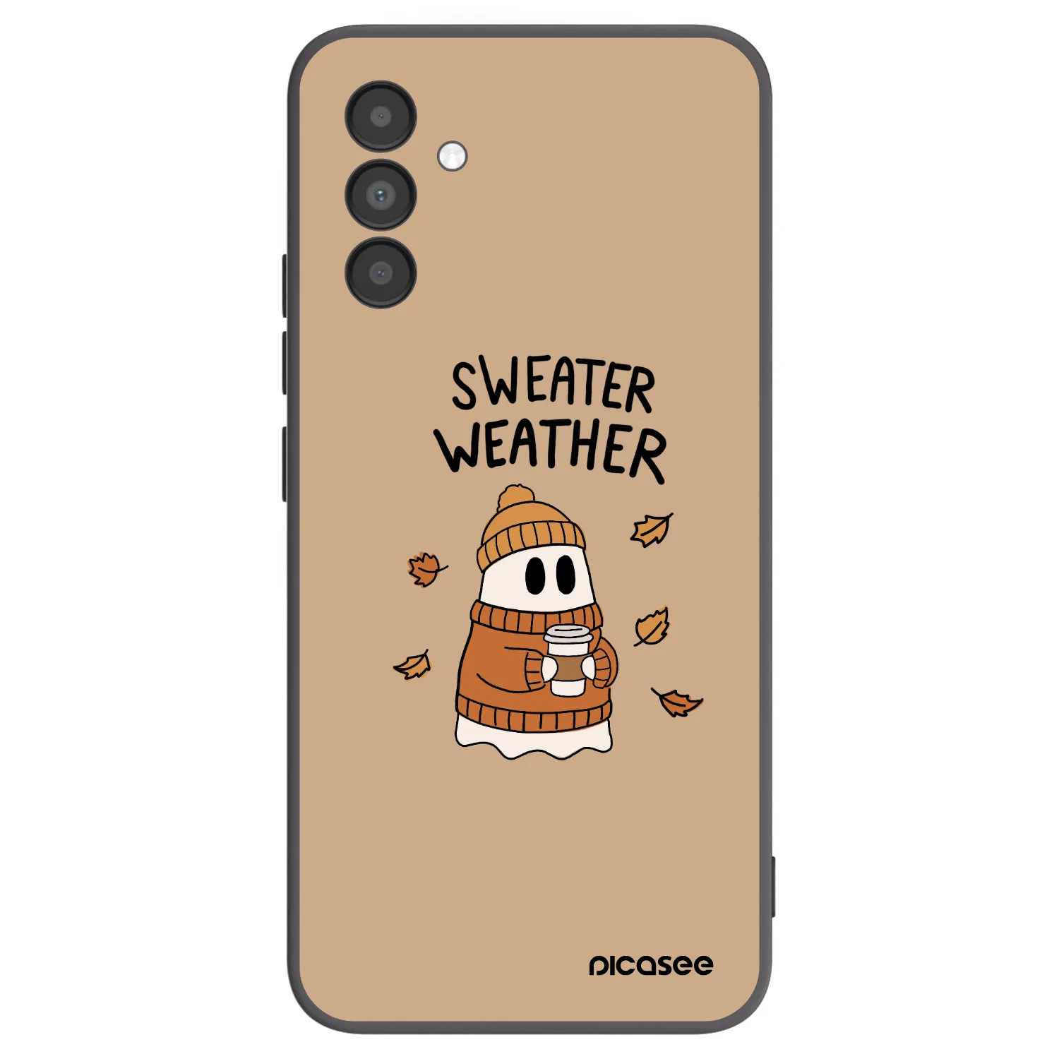 Picasee husă neagră din silicon pentru Samsung Galaxy A04s A047F - Sweater ghost