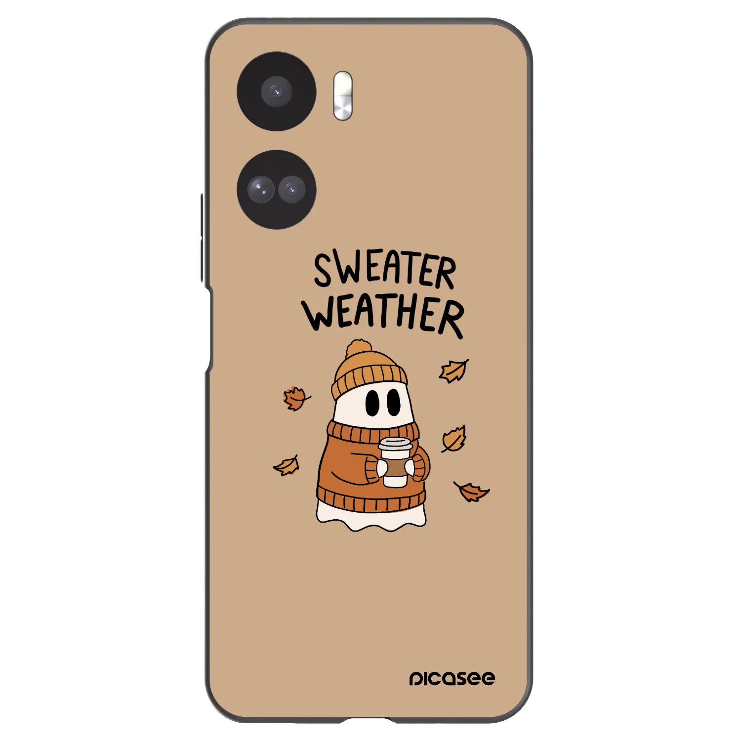 Picasee husă neagră din silicon pentru Honor 90 Lite 5G - Sweater ghost