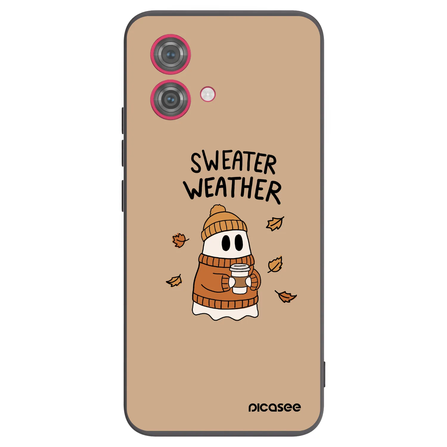 Picasee husă neagră din silicon pentru Motorola Moto G84 5G - Sweater ghost