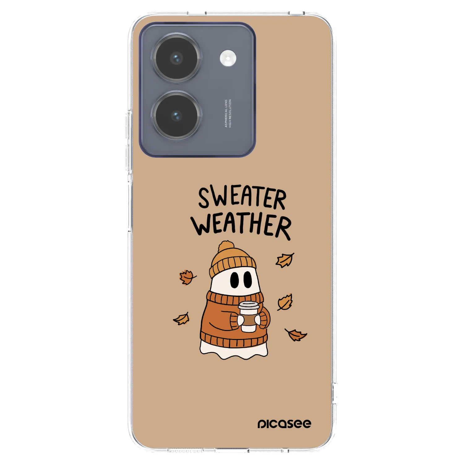 Picasee husă transparentă din silicon pentru Vivo Y36 4G - Sweater ghost