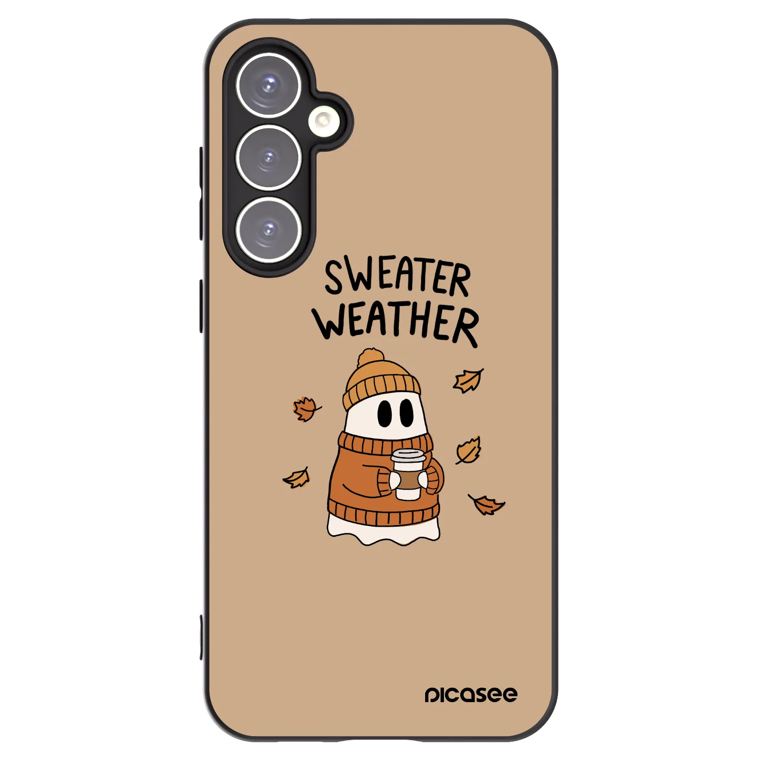 Picasee husă neagră din silicon pentru Samsung Galaxy S23 FE S711B - Sweater ghost