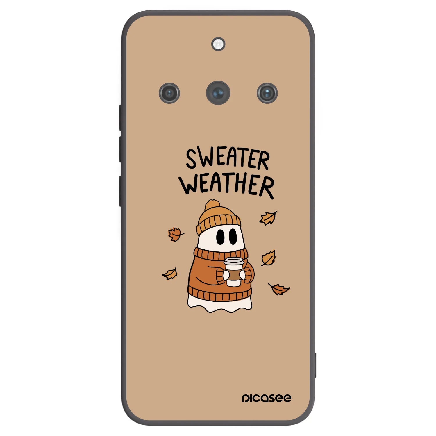 Picasee husă neagră din silicon pentru Realme 11 Pro+ - Sweater ghost