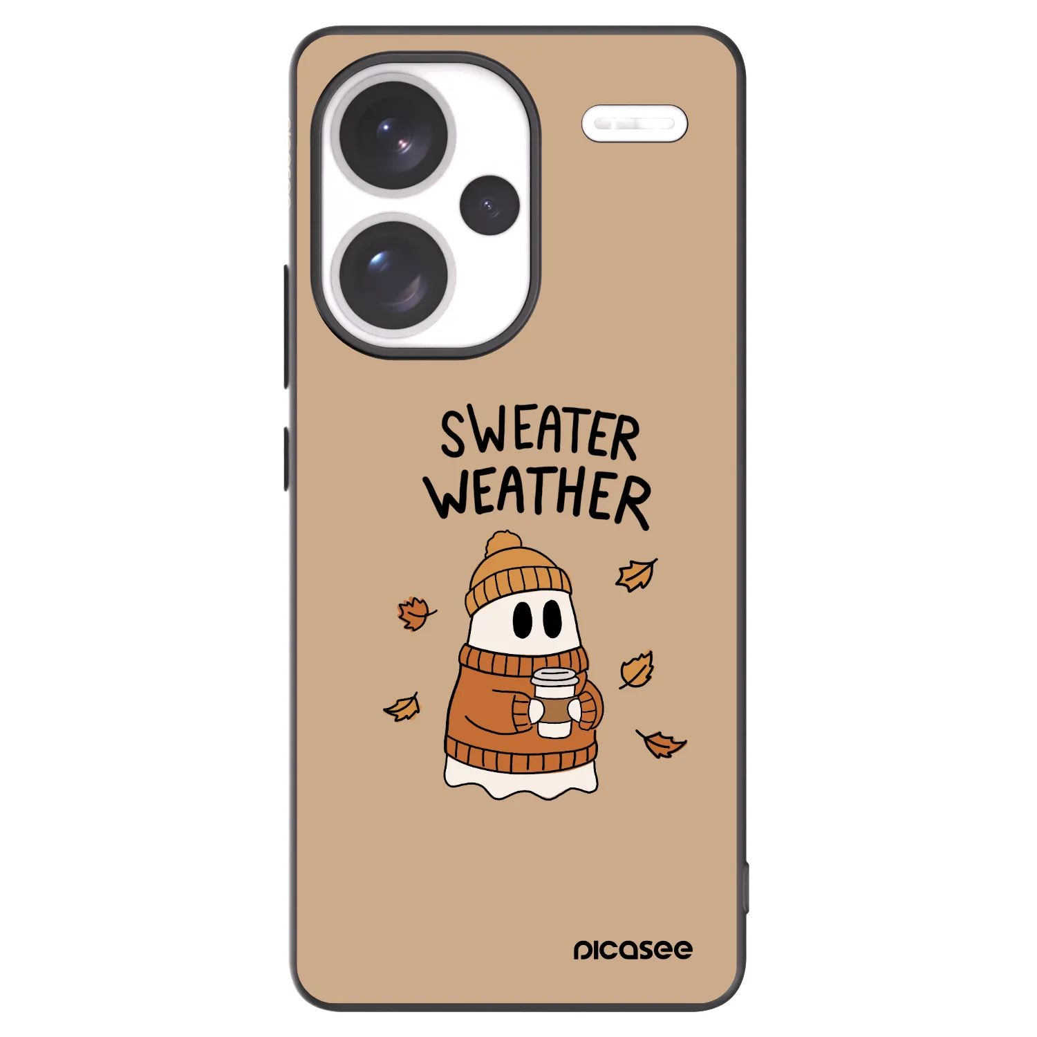 Picasee husă neagră din silicon pentru Xiaomi Redmi Note 13 Pro+ 5G - Sweater ghost