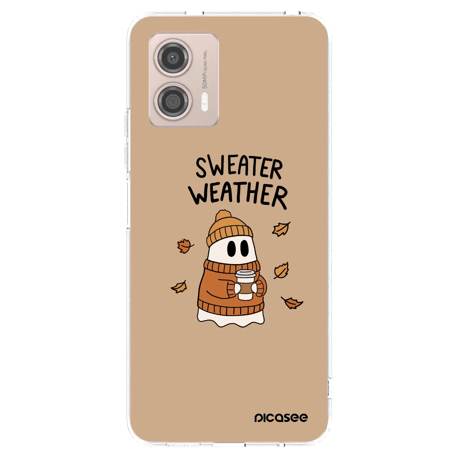 Picasee husă transparentă din silicon pentru Motorola Moto G53 5G - Sweater ghost