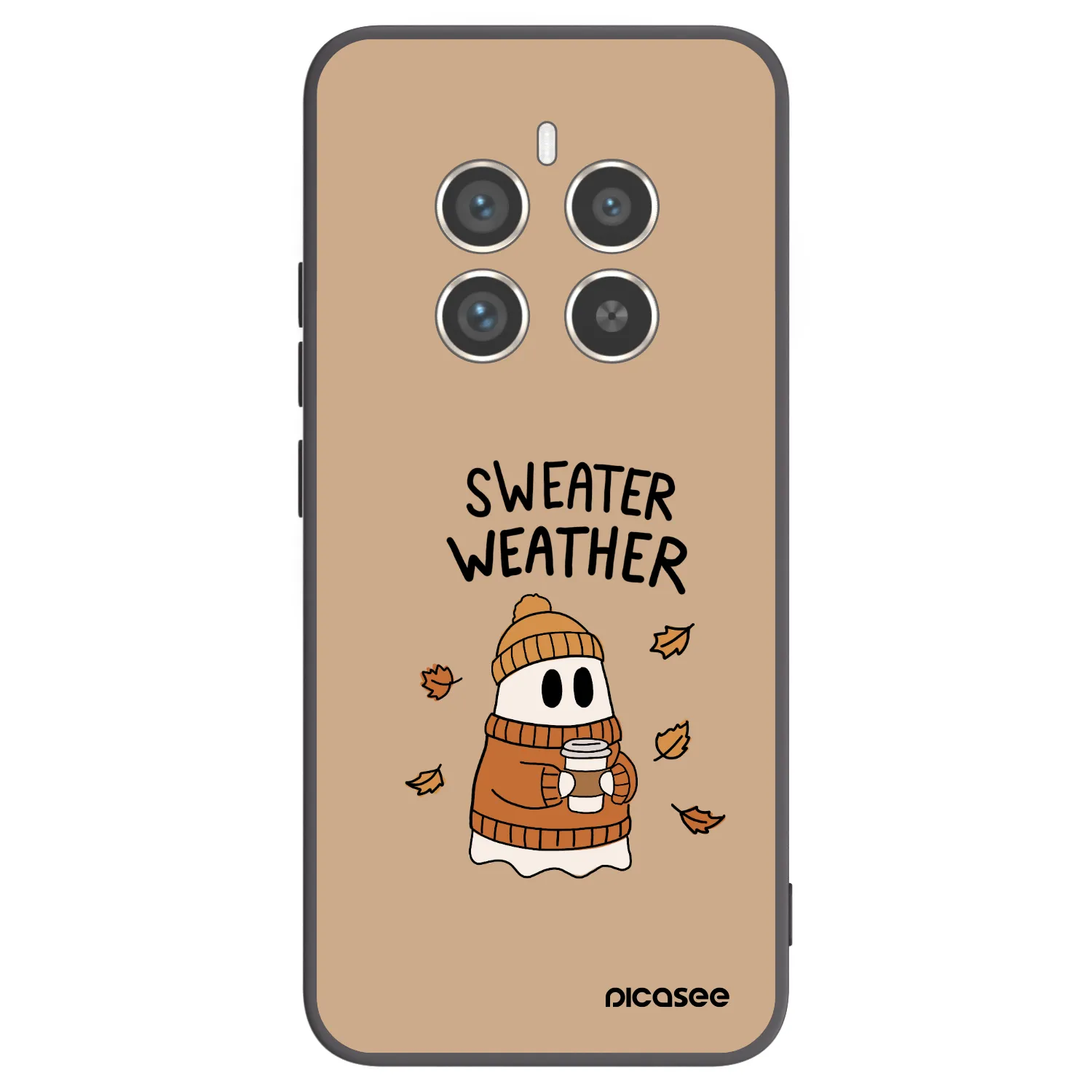 Picasee husă neagră din silicon pentru Realme 12 Pro 5G - Sweater ghost