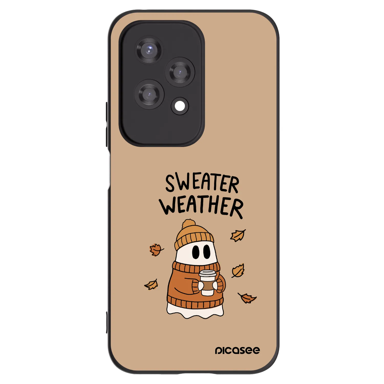 Picasee husă neagră din silicon pentru Honor 200 Lite - Sweater ghost