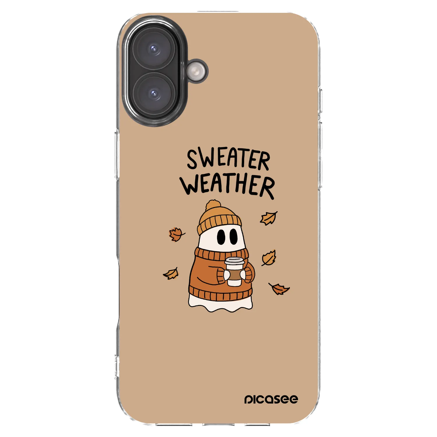 Picasee husă transparentă din silicon pentru Apple iPhone 16 Plus - Sweater ghost