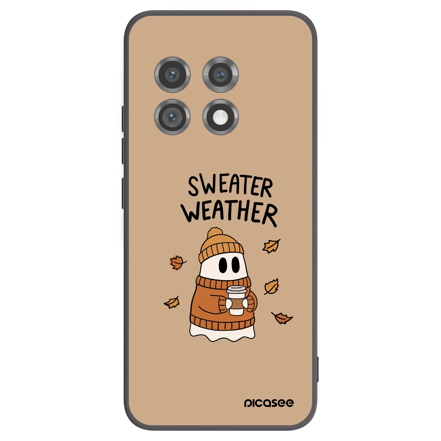 Picasee husă neagră din silicon pentru OnePlus 11 5G - Sweater ghost