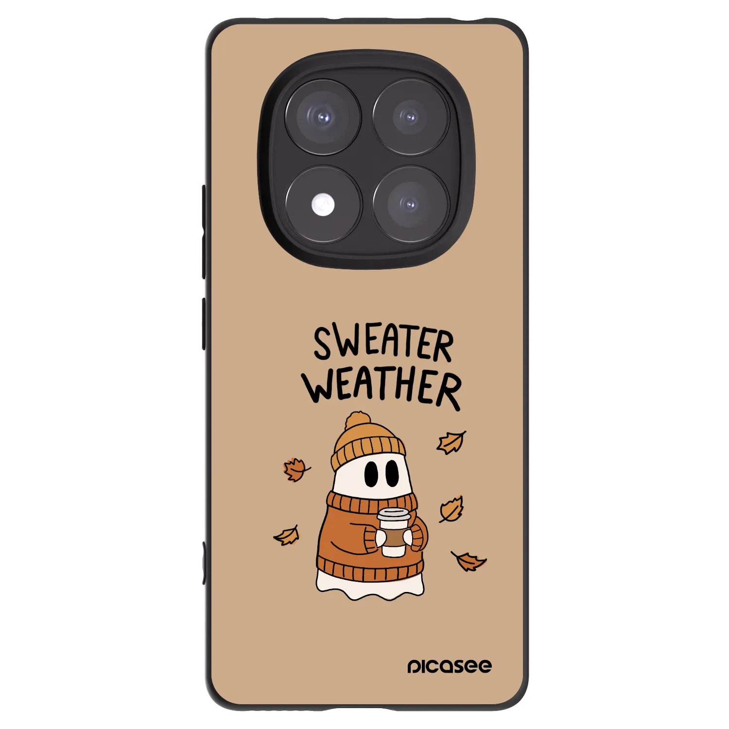Picasee husă neagră din silicon pentru Xiaomi Redmi Note 14 Pro+ 5G - Sweater ghost