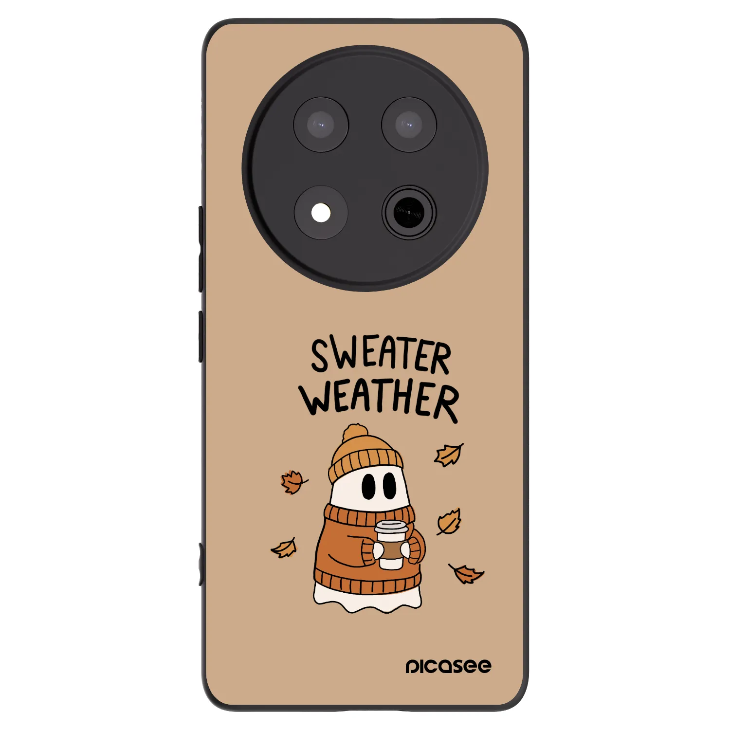 Picasee husă neagră din silicon pentru Honor Magic7 Lite 5G - Sweater ghost