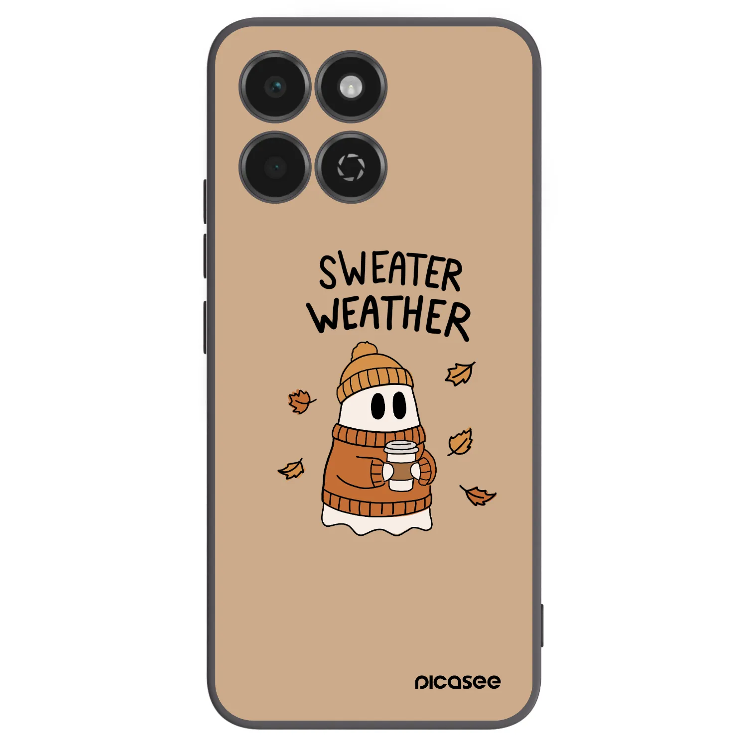 Picasee husă neagră din silicon pentru Honor 200 Smart 5G - Sweater ghost