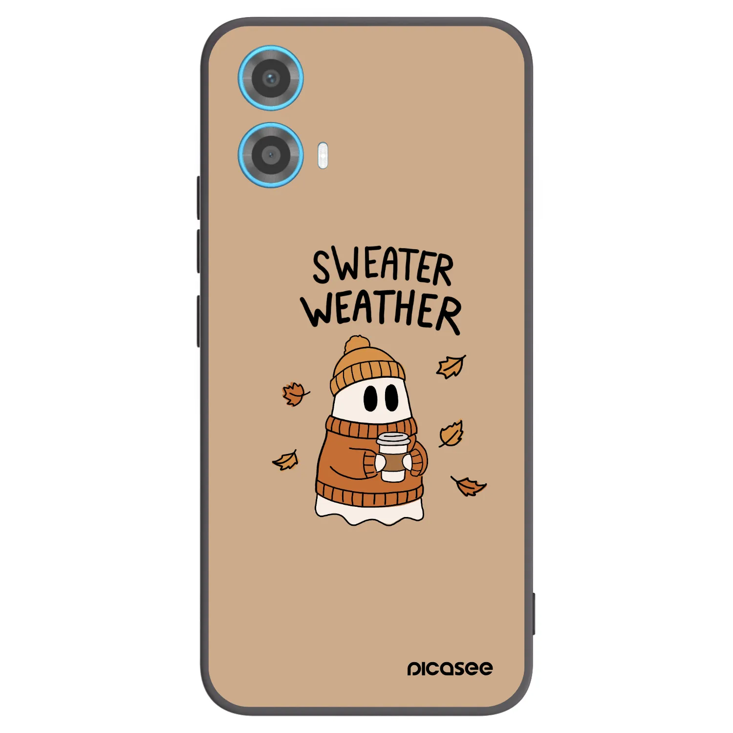 Picasee husă neagră din silicon pentru Motorola Moto G34 5G - Sweater ghost
