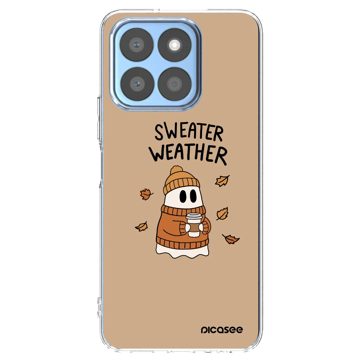 Picasee husă transparentă din silicon pentru Honor X8c - Sweater ghost