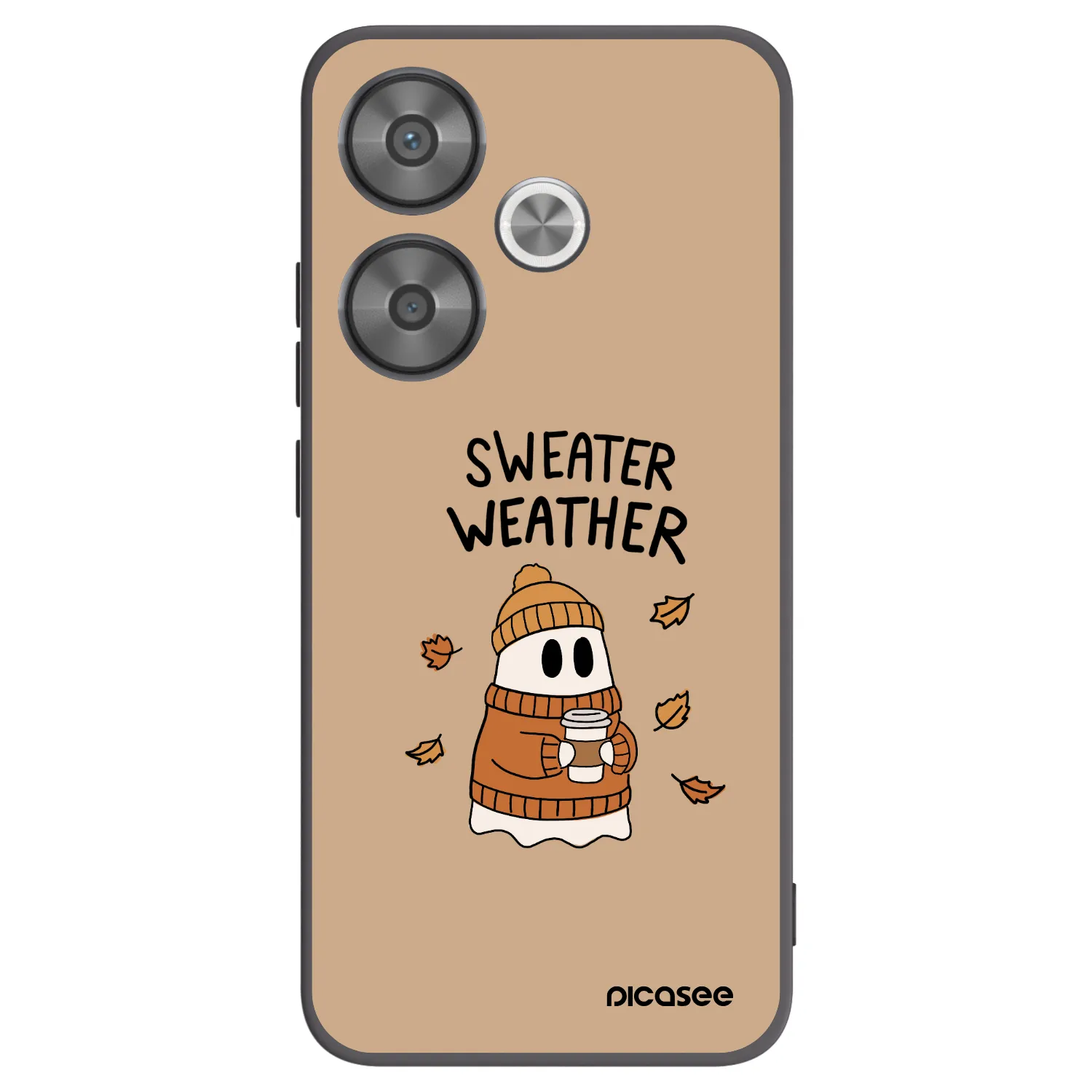 Picasee husă neagră din silicon pentru Xiaomi Poco F6 - Sweater ghost