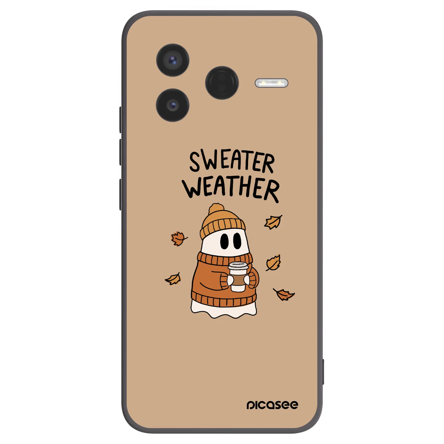 Picasee husă neagră din silicon pentru Xiaomi Poco F7 Pro 5G - Sweater ghost