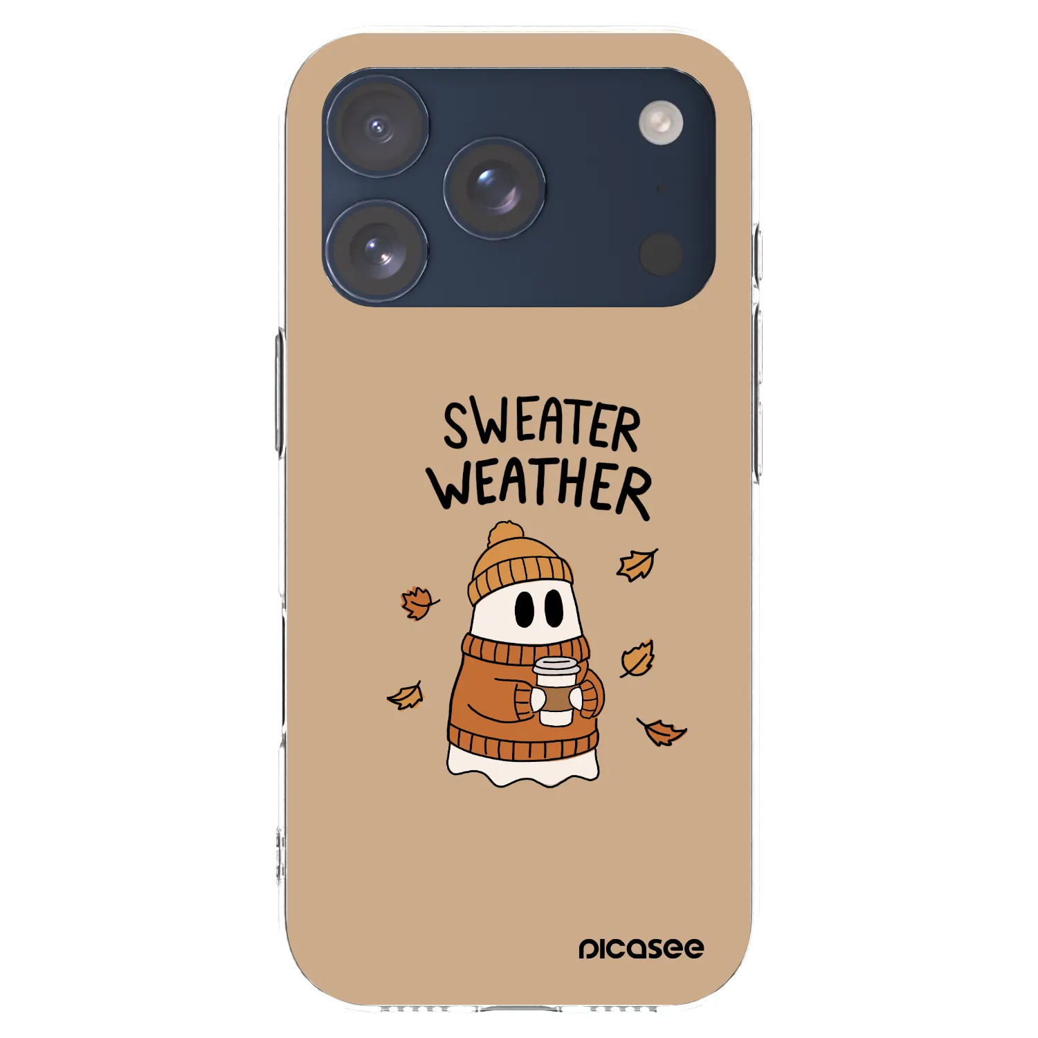 Picasee husă transparentă din silicon pentru Apple iPhone 17 Pro - Sweater ghost