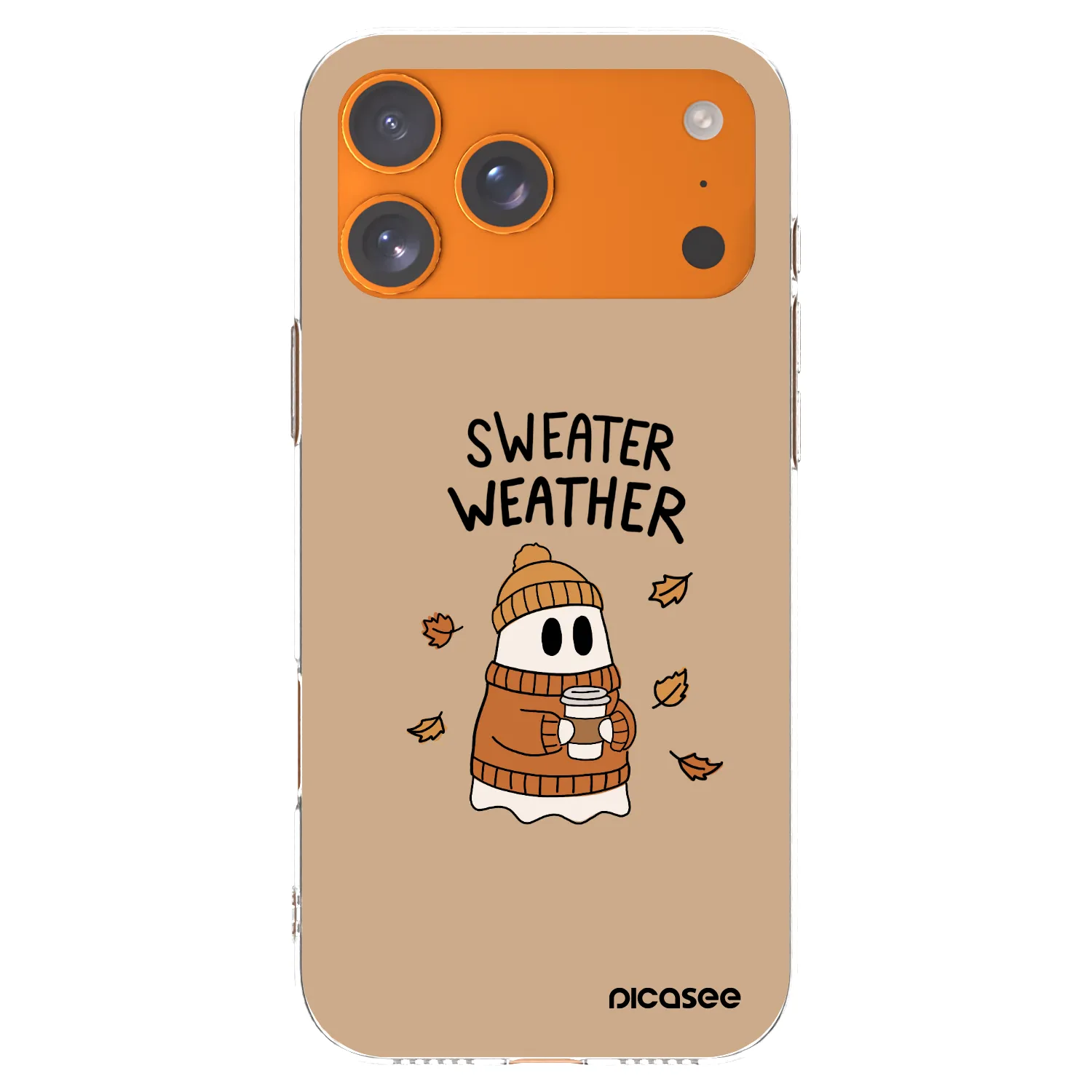 Picasee husă transparentă din silicon pentru Apple iPhone 17 Pro Max - Sweater ghost
