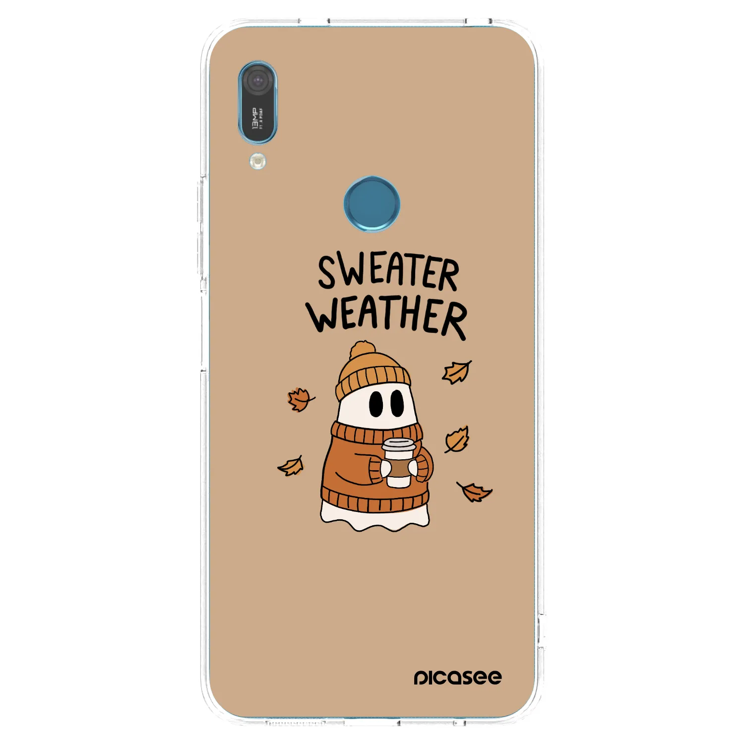 Picasee husă transparentă din silicon pentru Huawei Y6 2019 - Sweater ghost