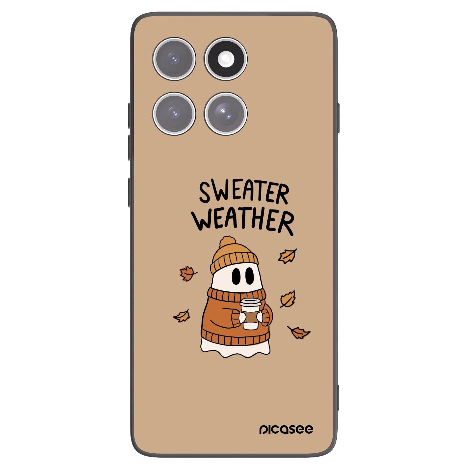 Picasee husă neagră din silicon pentru Motorola Edge 60 Pro - Sweater ghost