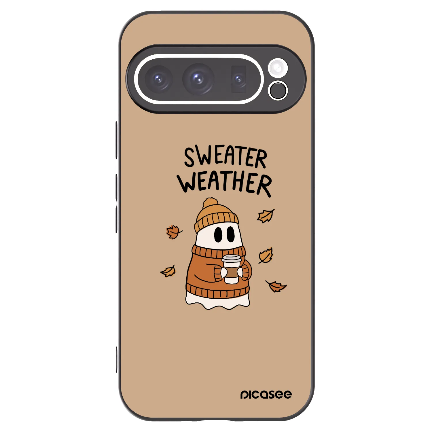 Picasee husă neagră din silicon pentru Google Pixel 9 Pro XL - Sweater ghost