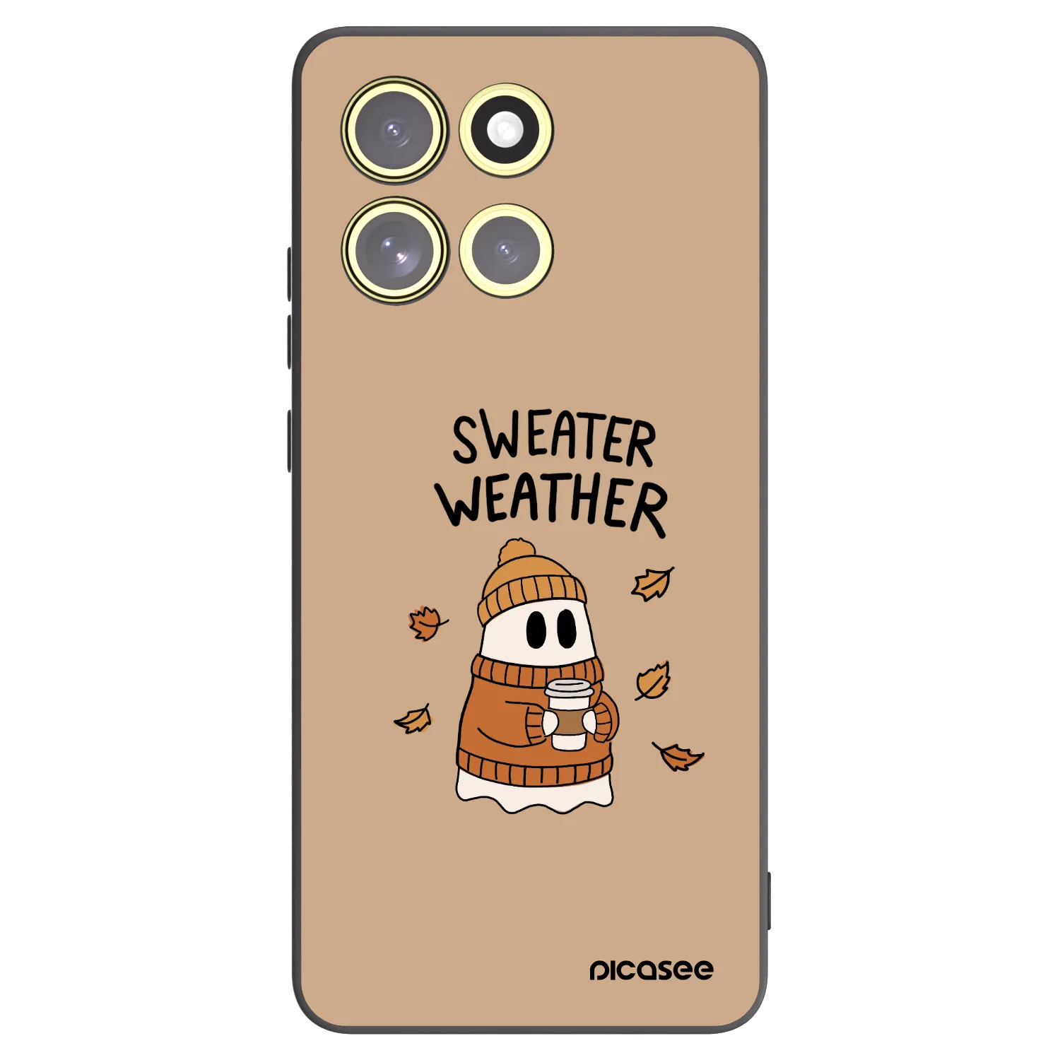 Picasee husă neagră din silicon pentru Motorola Moto G86 5G - Sweater ghost