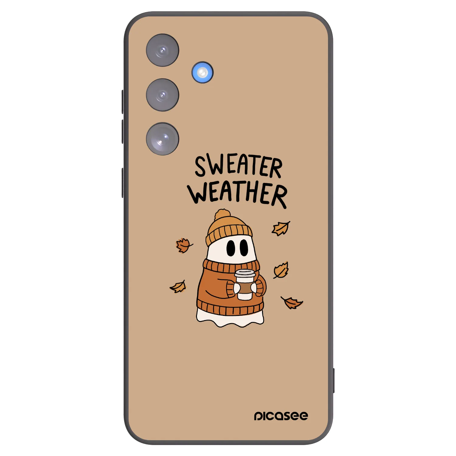 Picasee husă neagră din silicon pentru Samsung Galaxy S25 FE 5G - Sweater ghost