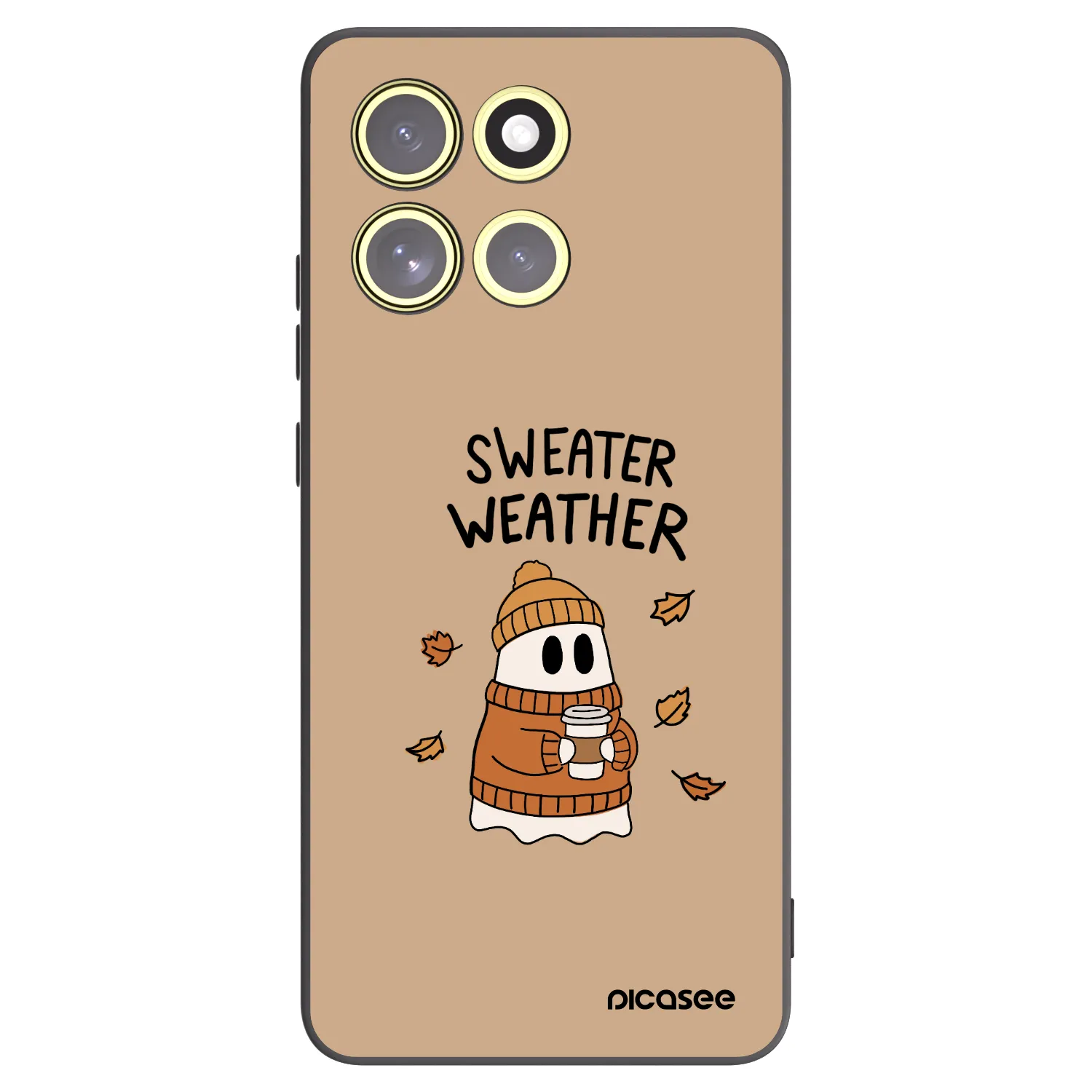 Picasee husă neagră din silicon pentru Motorola Moto G86 Power 5G - Sweater ghost
